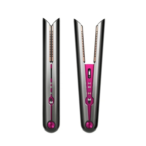 Dyson Corrale™ styler straightener Nickel/Fuchsia + Case + Paddle Brush & Comb